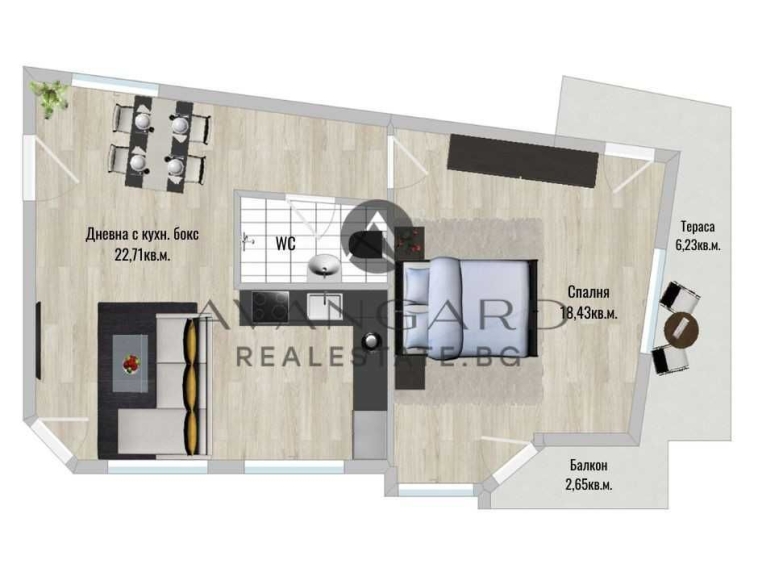 Двустаен апартамент в Пловдив, Център - 96 кв.м за 2387 €/кв.м - Снимка #1