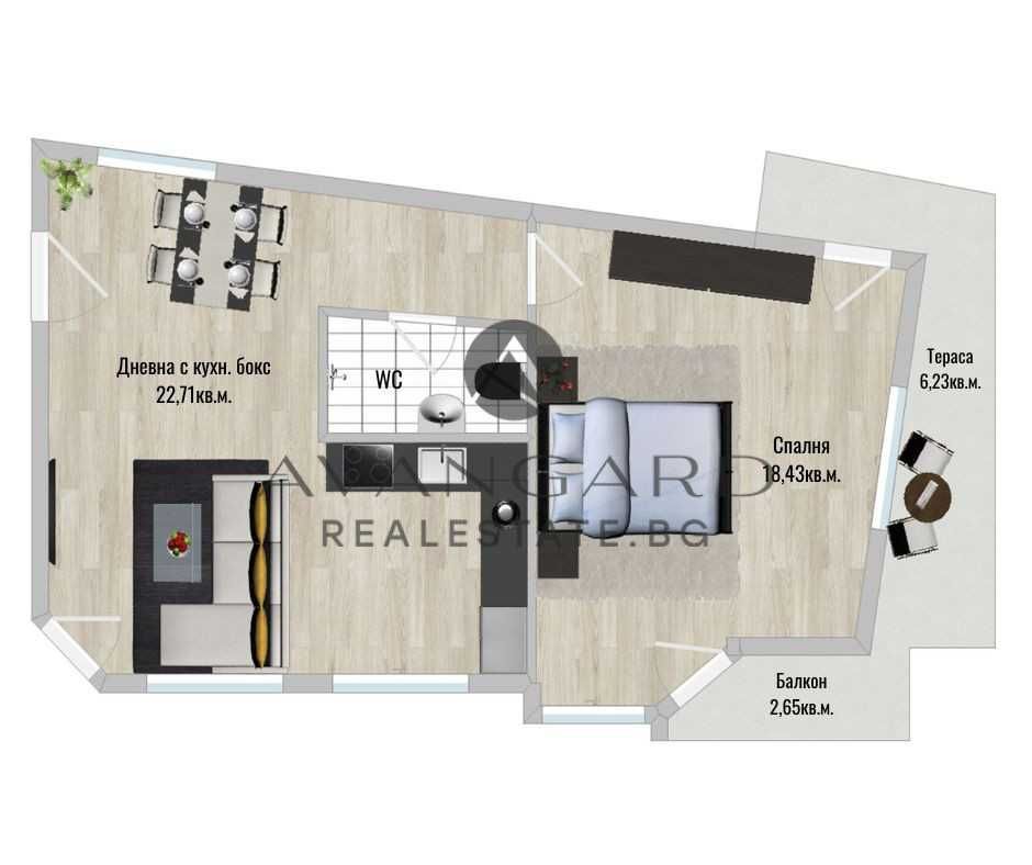 Двустаен апартамент в Пловдив, Център - 96 кв.м за 2387 €/кв.м - Снимка #1