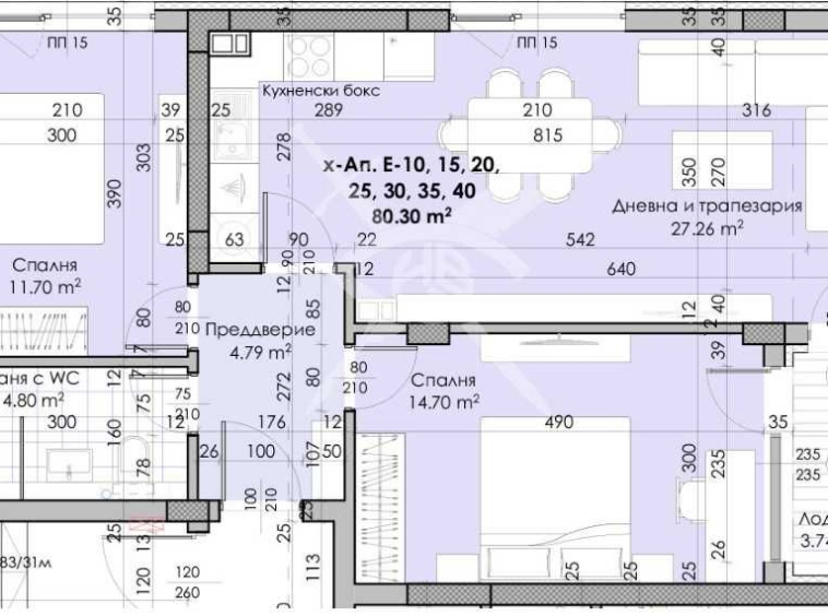 Тристаен апартамент в Пловдив, Кючук Париж - 97 кв.м за 389 €/кв.м - Снимка #1