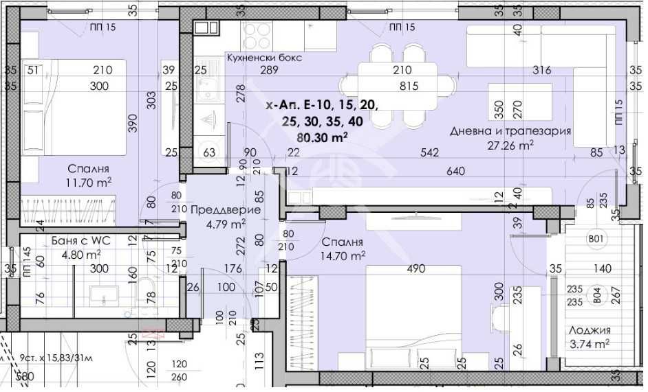 Тристаен апартамент в Пловдив, Кючук Париж - 97 кв.м за 389 €/кв.м - Снимка #1