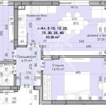 Тристаен апартамент в Пловдив, Кючук Париж - 97 кв.м за 762 €/кв.м - Снимка #1