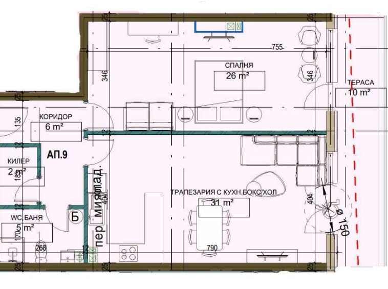 Двустаен апартамент в Търговище, Вароша - 100 кв.м за 908 €/кв.м - Снимка #1