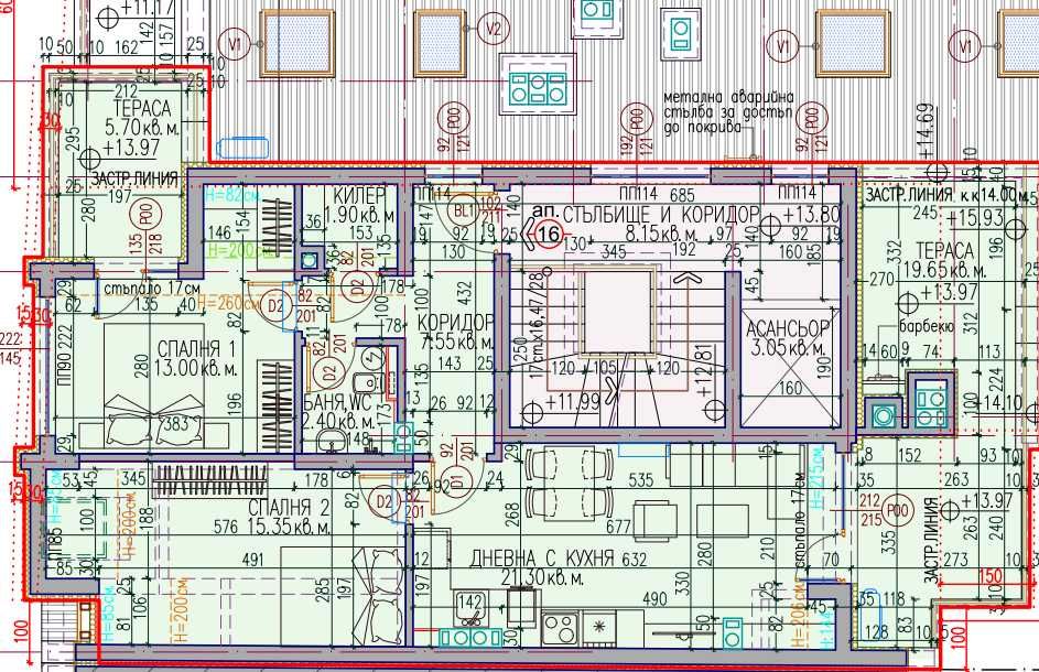 Тристаен апартамент в Пловдив, Кючук Париж - 121 кв.м за 1354 €/кв.м - Снимка #1