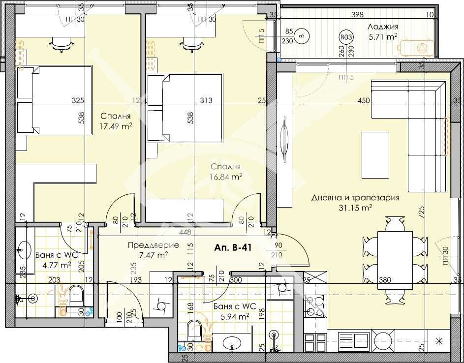 Тристаен апартамент в Пловдив, Кършияка - 124 кв.м за 1593 €/кв.м - Снимка #1