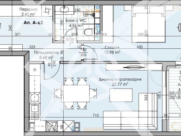 Двустаен апартамент в Пловдив, Кършияка - 85 кв.м за 1598 €/кв.м - Снимка #1