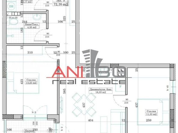 Тристаен апартамент в Варна, Конфуто - 83 кв.м за 1796 €/кв.м - Снимка #1