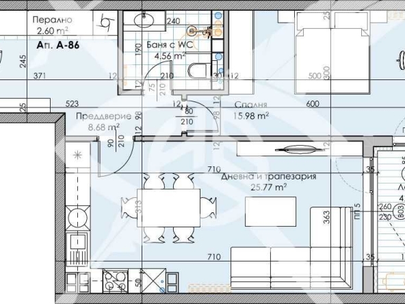 Тристаен апартамент в Пловдив, Кършияка - 85 кв.м за 1816 €/кв.м - Снимка #1