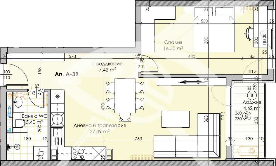 Двустаен апартамент в Пловдив, Кършияка - 83 кв.м за 814 €/кв.м - Снимка #1