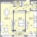 Тристаен апартамент в Пловдив, Гагарин - 122 кв.м за 811 €/кв.м - Снимка #1