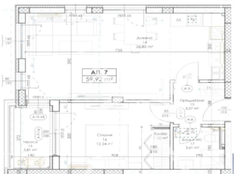 Двустаен апартамент в Пловдив, Беломорски - 68 кв.м за 564 €/кв.м - Снимка #1