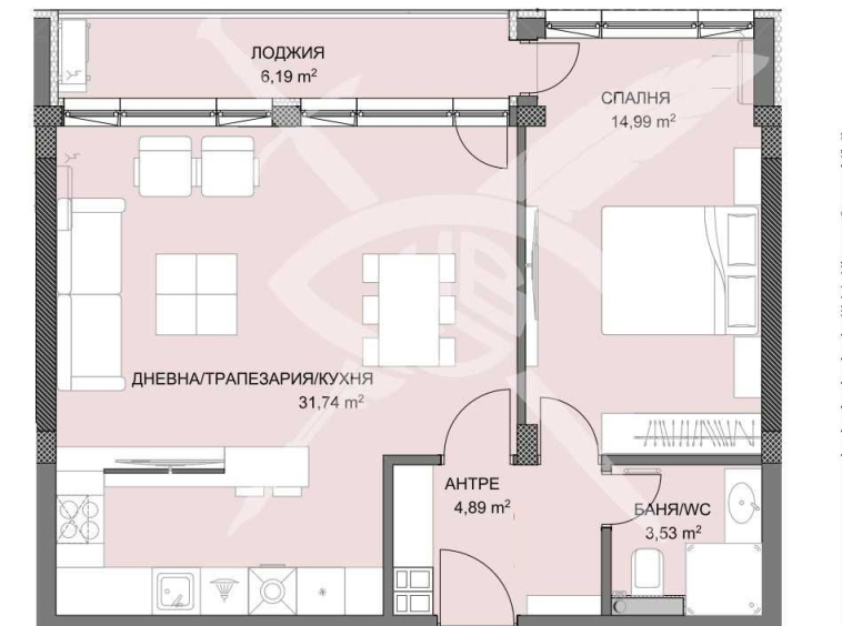 Двустаен апартамент в Пловдив, Христо Смирненски - 85 кв.м за 774 €/кв.м - Снимка #1