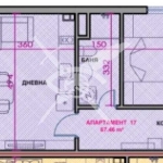 Двустаен апартамент в Поморие - 67 кв.м за 1074 €/кв.м - Снимка #1