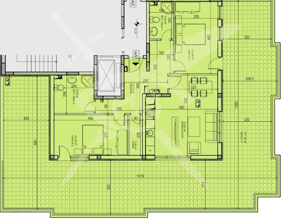 Тристаен апартамент в Пловдив, Кършияка - 243 кв.м за 715 €/кв.м - Снимка #1