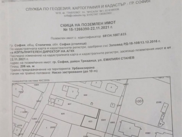 Парцел в София, Кръстова вада - 206 кв.м за 729 €/кв.м - Снимка #1