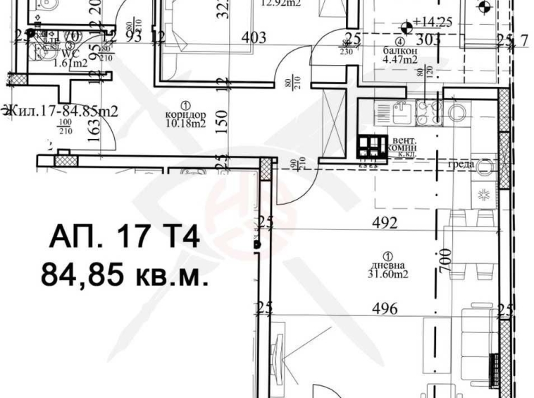 Двустаен апартамент в Варна, Гръцка махала - 118 кв.м за 1605 €/кв.м - Снимка #1