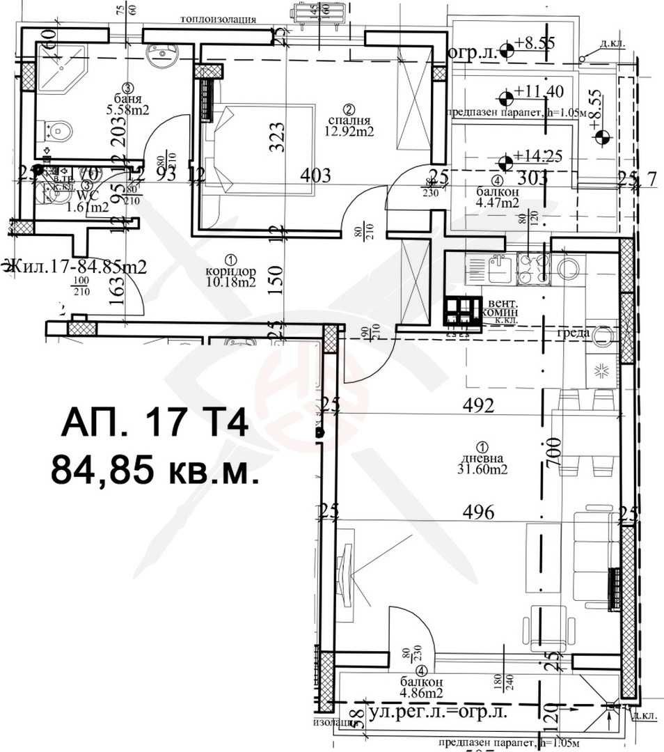 Двустаен апартамент в Варна, Гръцка махала - 118 кв.м за 1605 €/кв.м - Снимка #1