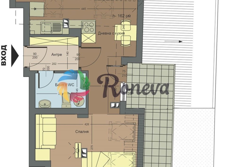 Двустаен апартамент в Варна, Аспарухово - 45 кв.м за 572 €/кв.м - Снимка #1