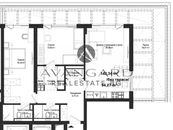 Тристаен апартамент в Пловдив, Кършияка - 162 кв.м за 922 €/кв.м - Снимка #1