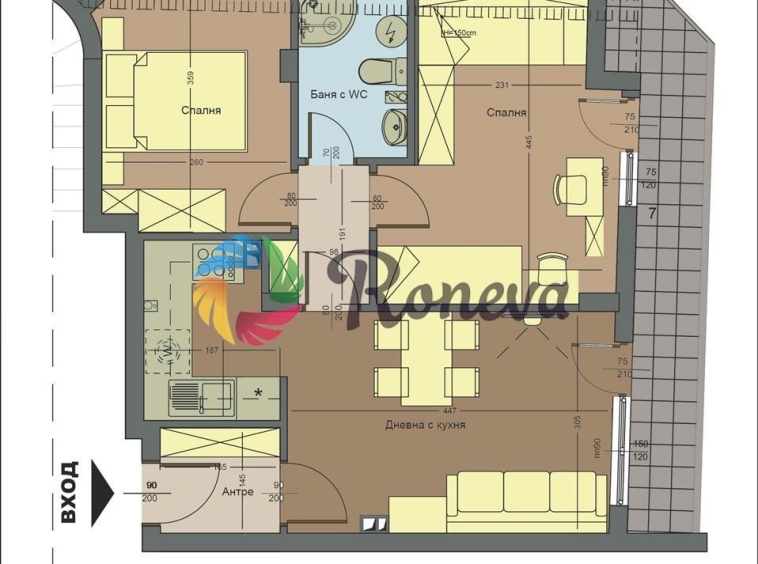 Тристаен апартамент в Варна, Аспарухово - 68 кв.м за 537 €/кв.м - Снимка #1