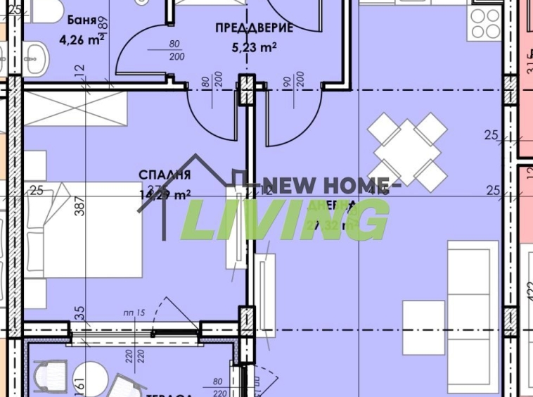 Двустаен апартамент в Пловдив, Остромила - 77 кв.м за 1200 €/кв.м - Снимка #1