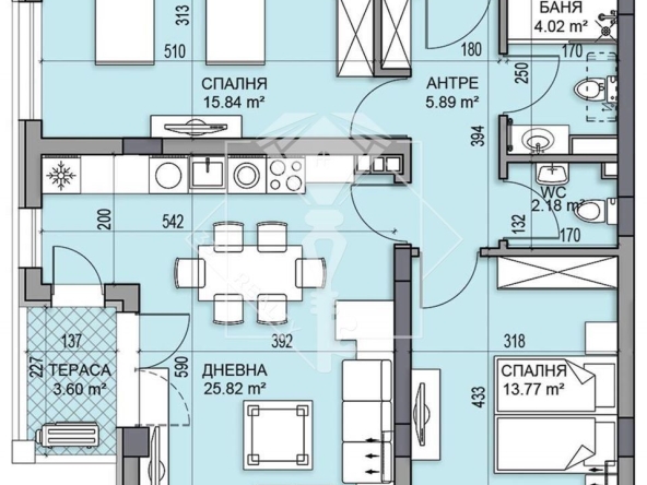 Тристаен апартамент в Пловдив, Кършияка - 104 кв.м за 1332 €/кв.м - Снимка #1