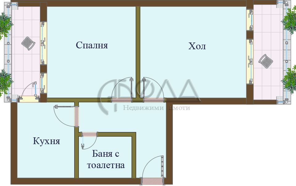 Двустаен апартамент в София, Надежда 3 - 63 кв.м за 1905 €/кв.м - Снимка #1