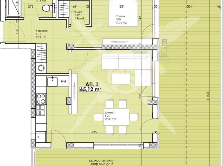 Двустаен апартамент в Пловдив, Остромила - 73 кв.м за 1104 €/кв.м - Снимка #1