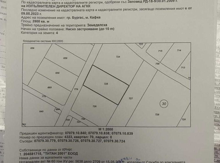 Парцел в Бургас, Крайморие - 3900 кв.м за 21 €/кв.м - Снимка #1