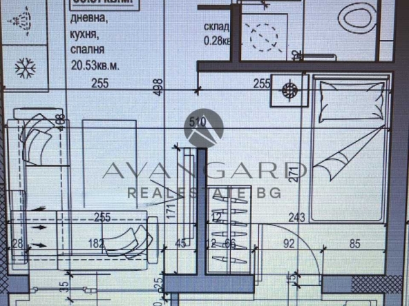 Едностаен апартамент в Пловдив, Христо Смирненски - 40 кв.м за 1700 €/кв.м - Снимка #1