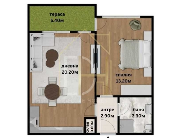 Двустаен апартамент в Пловдив, Беломорски - 62 кв.м за 567 €/кв.м - Снимка #1