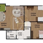 Тристаен апартамент в Пловдив, Беломорски - 95 кв.м за 552 €/кв.м - Снимка #1