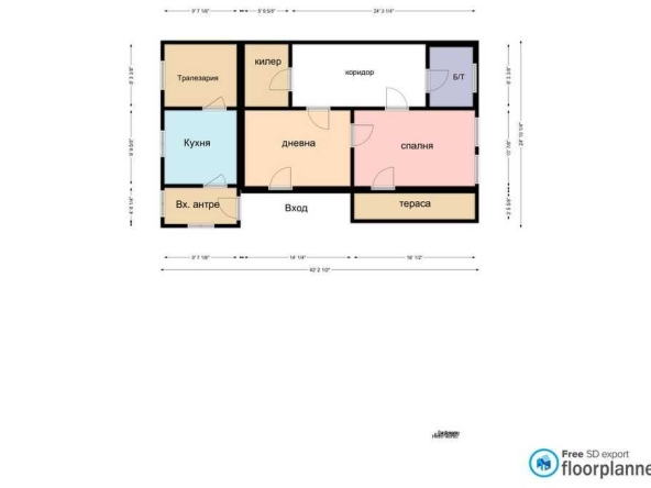 Къща в с. Червена вода, Област Русе - 90 кв.м за 334 €/кв.м - Снимка #1