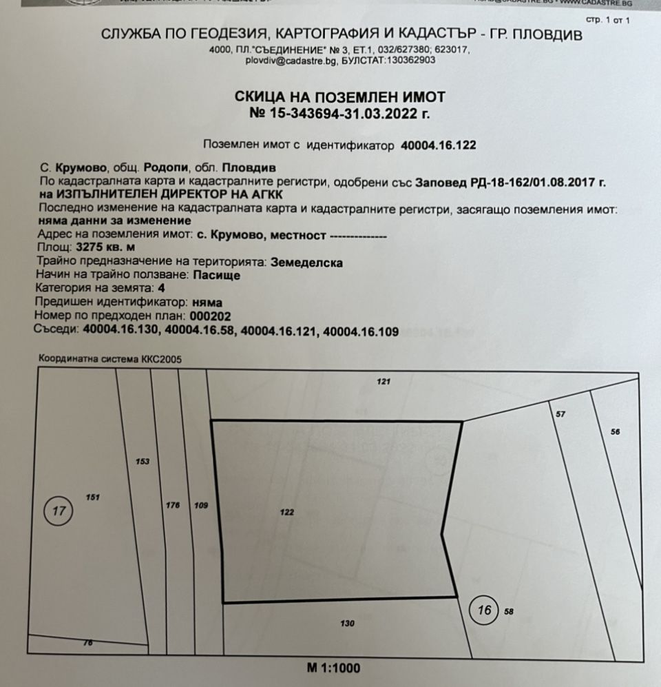 Земеделски имот в Пловдив, Мараша -  кв.м за 5 €/дка - Снимка #1
