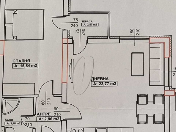 Двустаен апартамент в Благоевград, Широк център - 58 кв.м за 1121 €/кв.м - Снимка #1