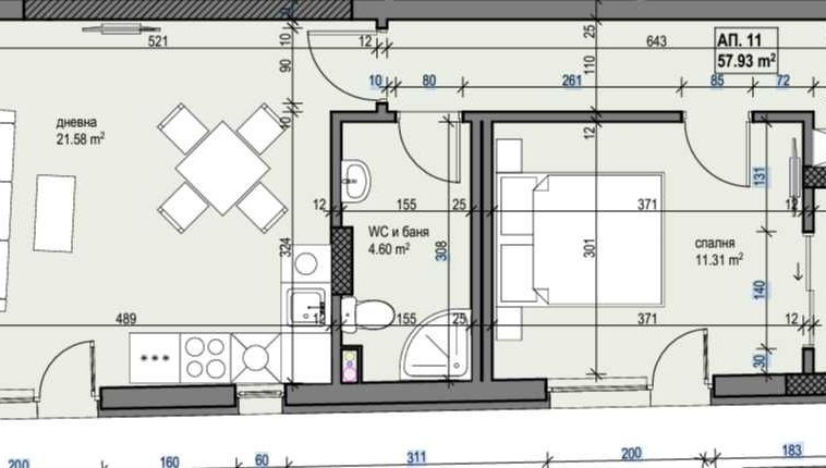 Двустаен апартамент в София, Банишора - 66 кв.м за 2009 €/кв.м - Снимка #1