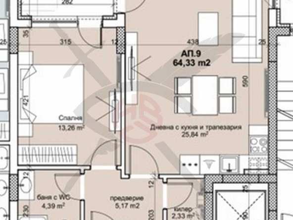 Двустаен апартамент в София, Лозенец - 76 кв.м за 2553 €/кв.м - Снимка #1