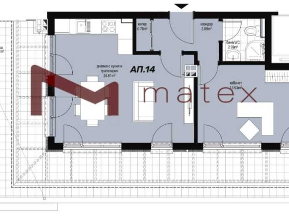 Двустаен апартамент в Варна, Аспарухово - 111 кв.м за 1113 €/кв.м - Снимка #1