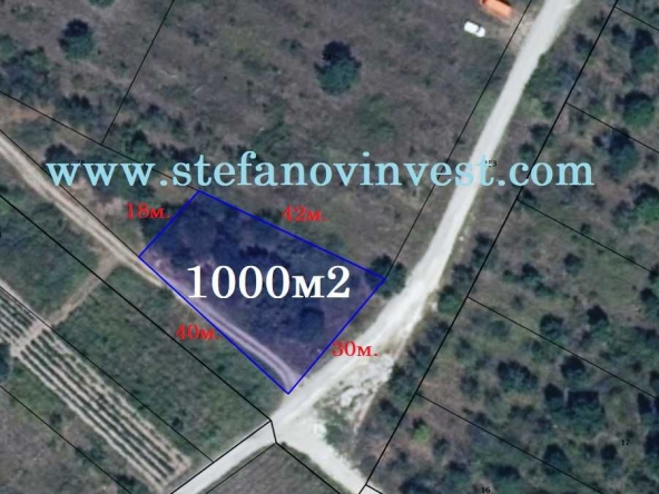 Парцел в с. Приселци, Област Варна - 1000 кв.м за 30 €/кв.м - Снимка #1