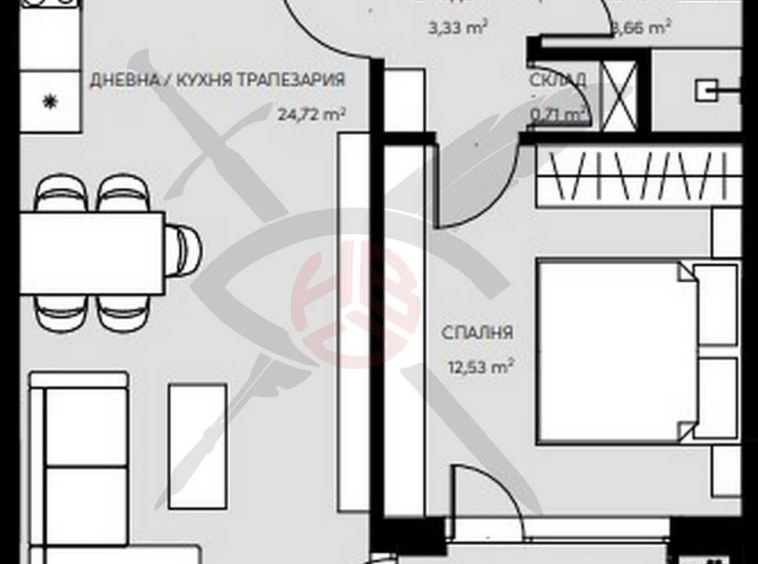 Двустаен апартамент в София, Кръстова вада - 74 кв.м за 2551 €/кв.м - Снимка #1
