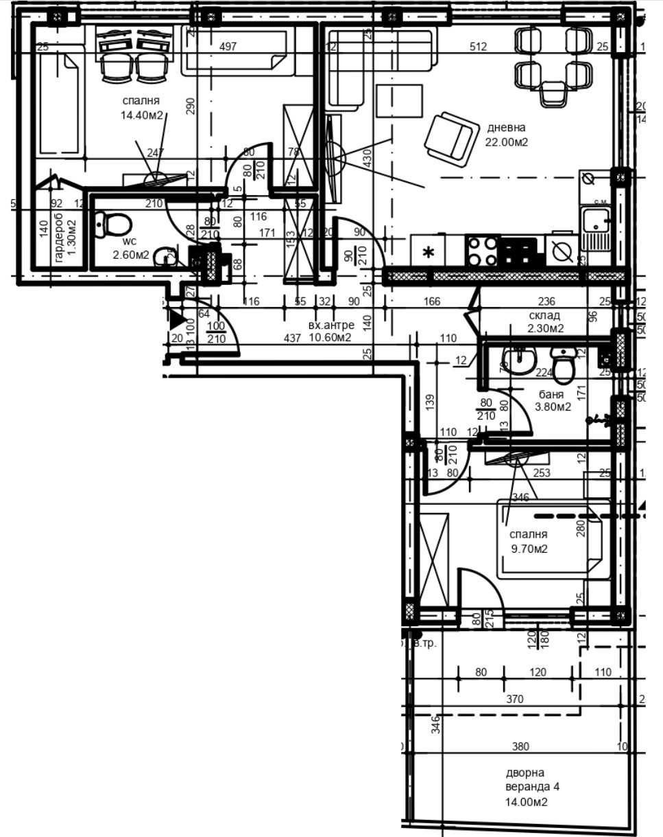 Тристаен апартамент в Пловдив, Христо Смирненски - 108 кв.м за 500 €/кв.м - Снимка #1