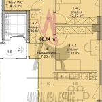 Тристаен апартамент в Варна, Младост 2 - 106 кв.м за 1746 €/кв.м - Снимка #1