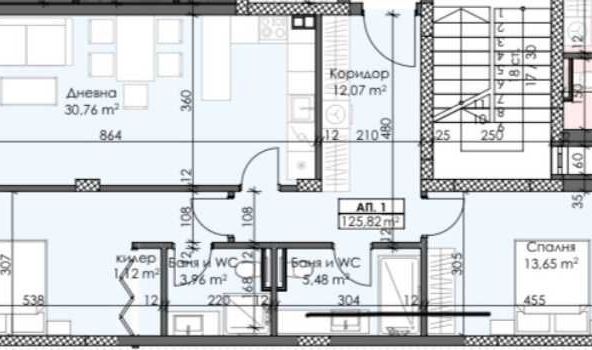 Тристаен апартамент в Пловдив, Каменица 1 - 125 кв.м за 872 €/кв.м - Снимка #1
