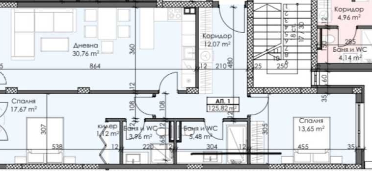 Тристаен апартамент в Пловдив, Каменица 1 - 125 кв.м за 872 €/кв.м - Снимка #1