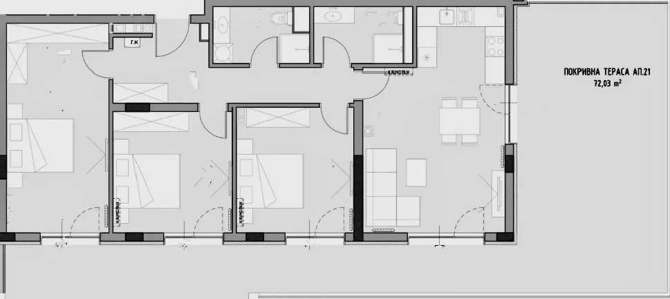 Тристаен апартамент в София, Малинова долина - 146 кв.м за 1480 €/кв.м - Снимка #1