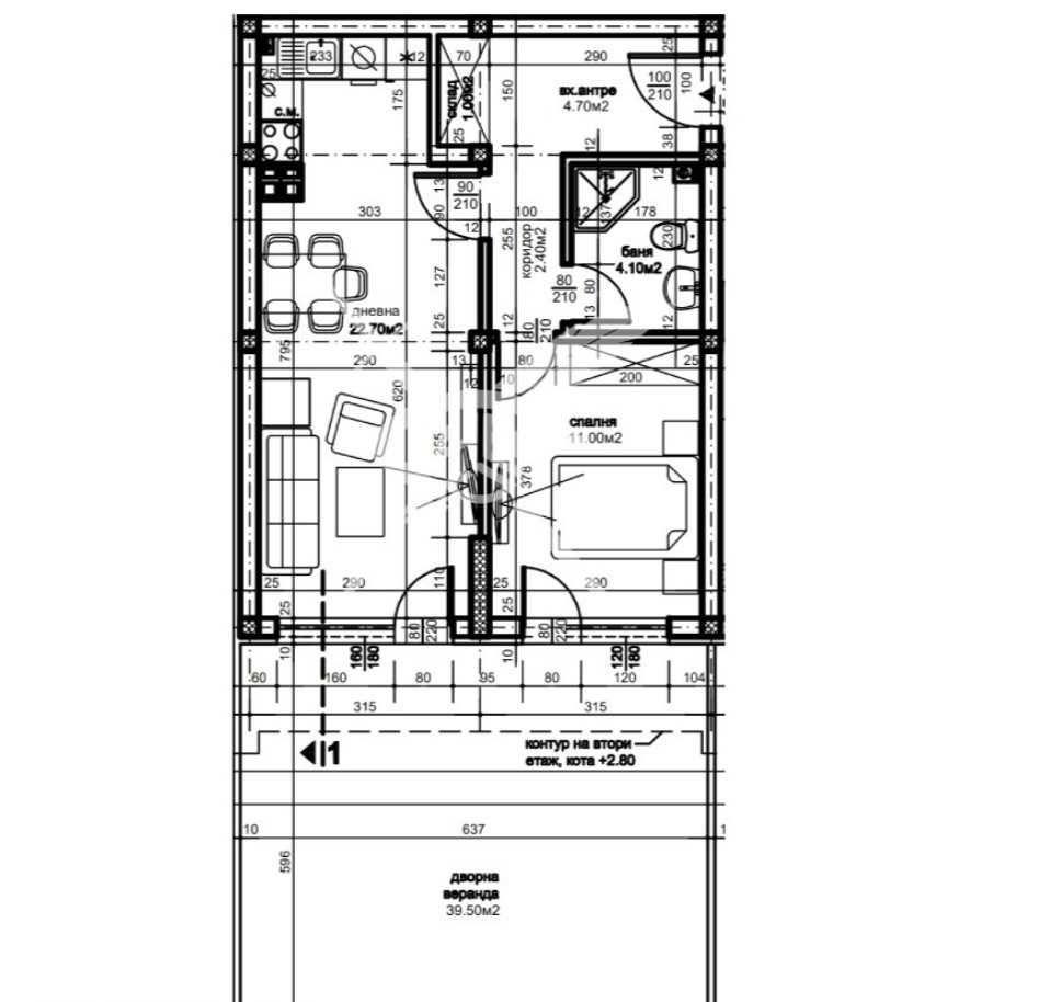 Двустаен апартамент в Пловдив, Южен - 60 кв.м за 638 €/кв.м - Снимка #1
