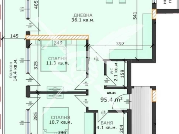 Тристаен апартамент в Варна, м-т Пчелина - 108 кв.м за 973 €/кв.м - Снимка #1