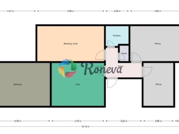 Дава се под наем Офис в Варна, Левски - 120 кв.м за 765 € - Снимка #1