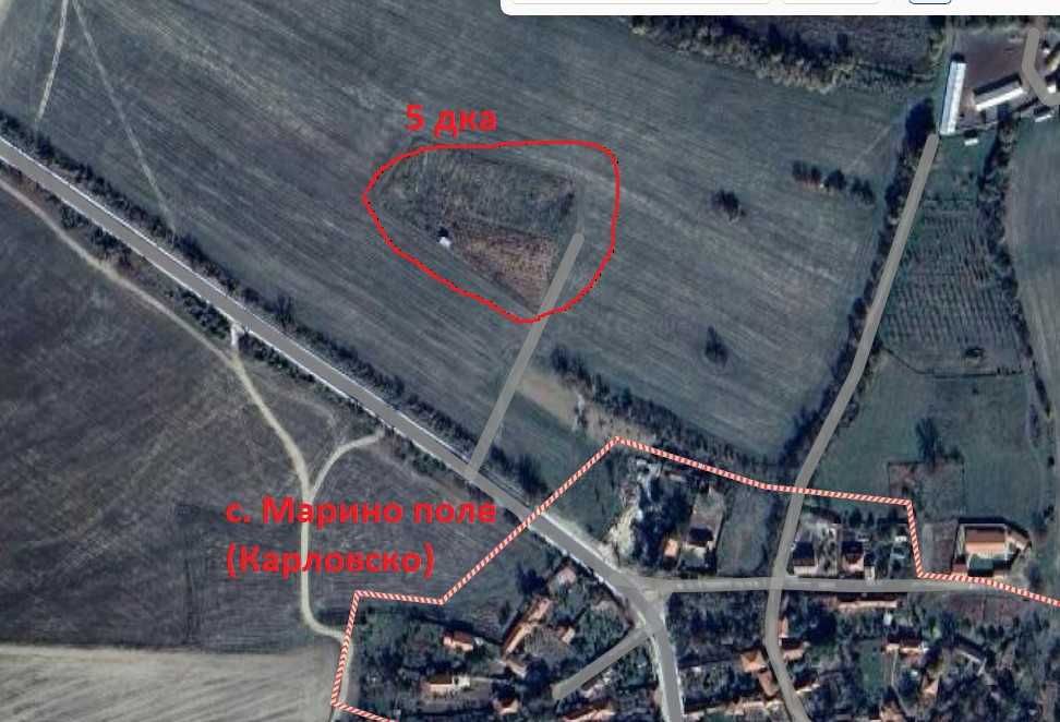 Земеделски имот в с. Марино поле, Област Пловдив -  кв.м за 6 €/дка - Снимка #1