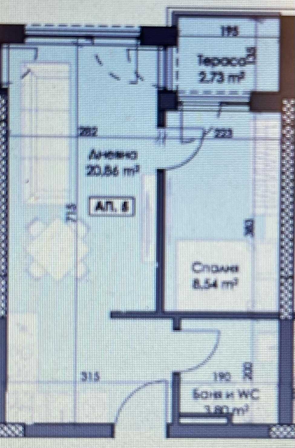 Двустаен апартамент в Пловдив, Тракия - 50 кв.м за 1069 €/кв.м - Снимка #1