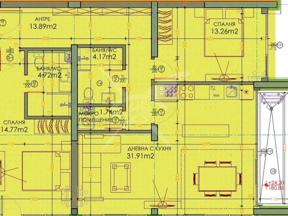 Тристаен апартамент в Пловдив, Тракия - 149 кв.м за 1704 €/кв.м - Снимка #1
